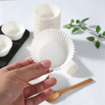 Xandory Cupcake Muffin Liners, Grease-Proof  Paper Baking Cups 100 Count- White