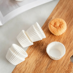 Xandory Cupcake Muffin Liners, Grease-Proof  Paper Baking Cups 100 Count- White
